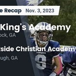 Football Game Recap: Lanier Christian Academy Lightning vs. The King&#39;s Academy Knights