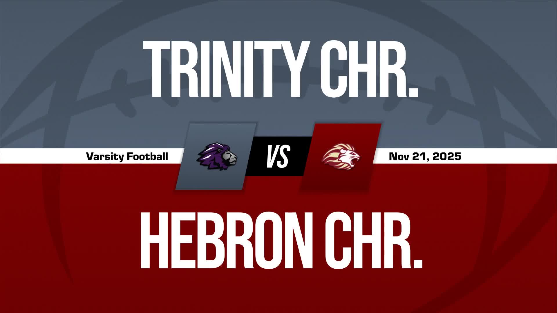 Football Game Preview: Hebron Christian Lions vs. Prince Avenue Christian Wolverines + How To Watch
