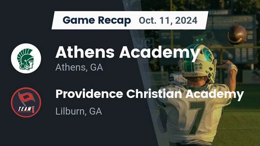 Football Recap: Athens Academy Skates Past Providence Christian 
