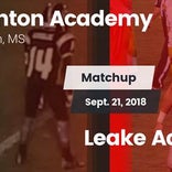 Football Game Recap: Canton Academy vs. Leake Academy