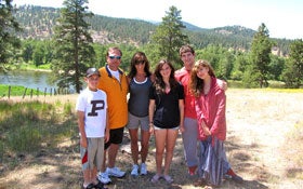 From left to right, the Mornhinweg family: Bobby Cade, Marty, Lindsay, Molly, Skyler and Madison.