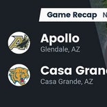 Football Game Recap: Casa Grande Cougars vs. Apollo Hawks