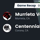 Murrieta Valley beats Centennial for their third straight win