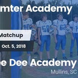 Football Game Recap: Thomas Sumter Academy vs. Pee Dee Academy