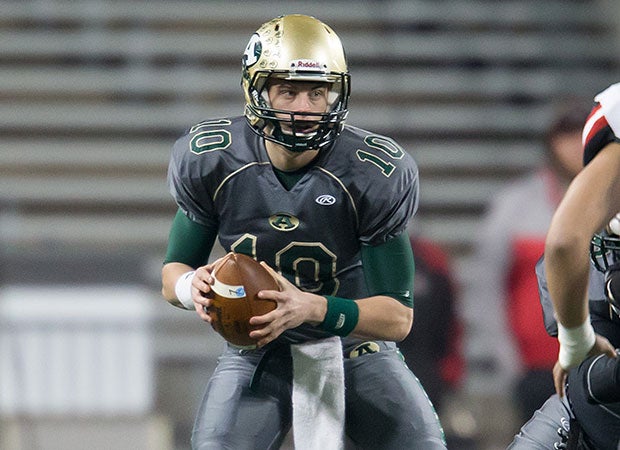 Joe Burrow in the 2014 Ohio Division III state championship game at Ohio Stadium.