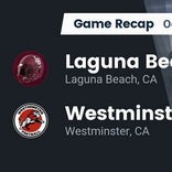 Laguna Beach beats Westminster for their ninth straight win