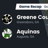 Football Game Preview: Aquinas Fightin&#39; Irish vs. Glascock County Panthers