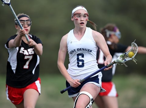 Erin O'Shaughnessy (6) is one of the key components for the Kent Denver girls lacrosse team this season. The senior midfielder will continue her career at the University of Michigan.