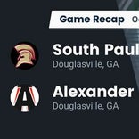 Football Game Recap: Alexander Cougars vs. South Paulding Spartans