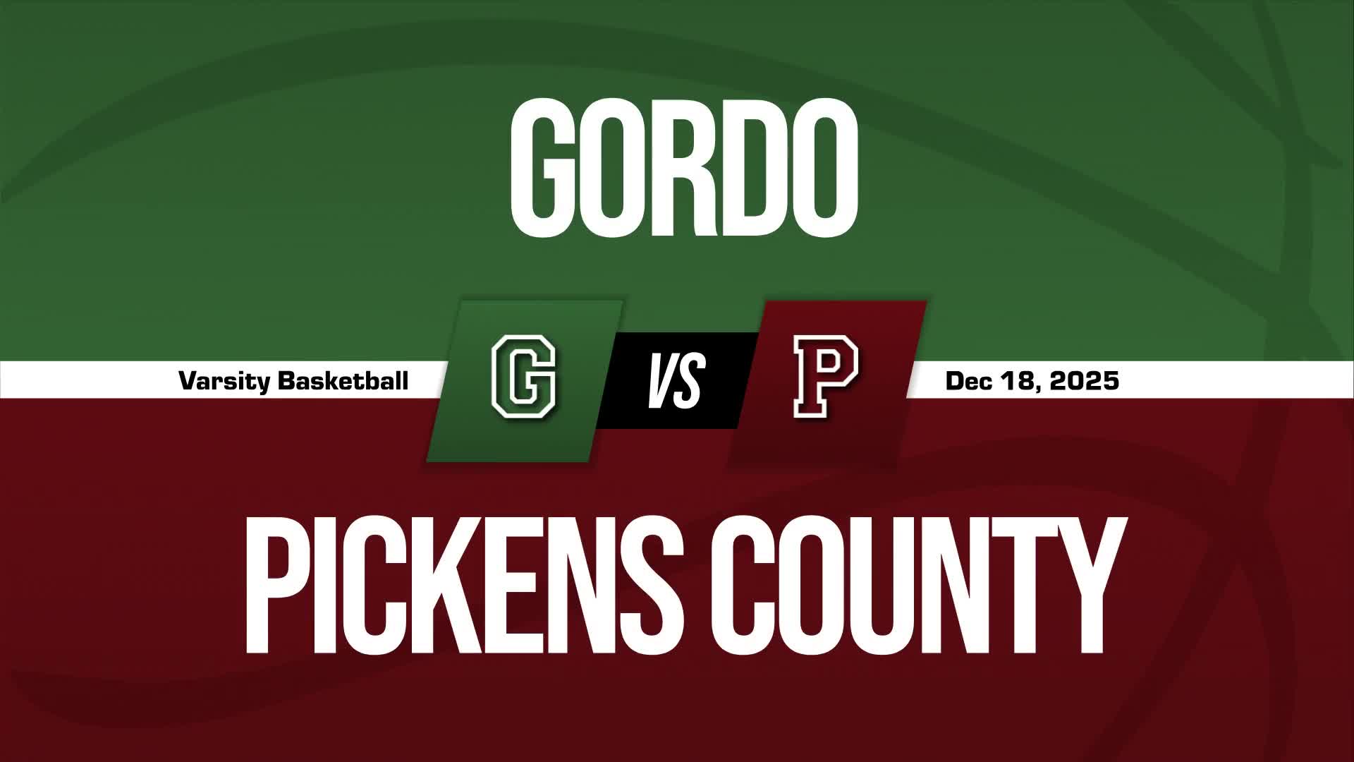 Basketball Recap: Gordo Drops Highest Score of Season Against Pickens County