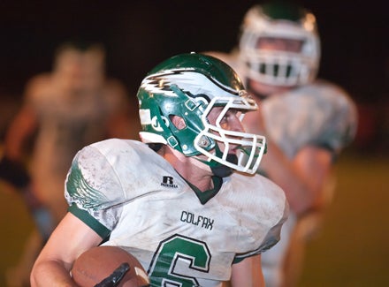 Colfax's Sam Quinlan had four touches for 104 yards on Friday.