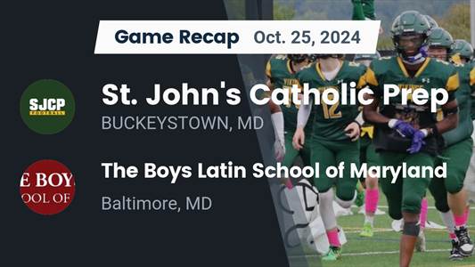 Football Recap: St. John's Catholic Prep Puts Losing Streak Behi