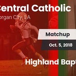 Football Game Recap: Central Catholic vs. Highland Baptist Chris