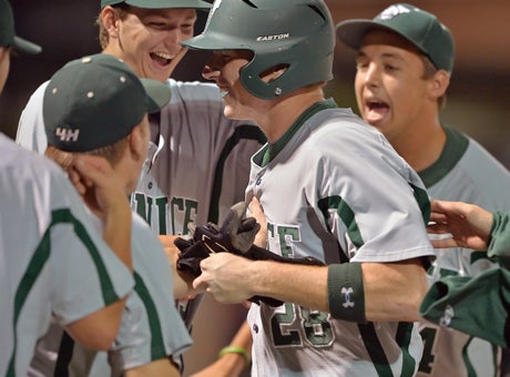 The Venice High baseball team has a right to be all smiles, as it moves up to fifth in the Xcellent 25.