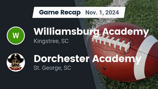 Football Recap: Williamsburg Academy Extends Winning Streak to Eight