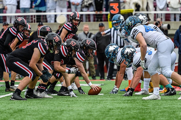 Park View and Sky View doing battle in last season's Class 4A state championship game.