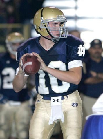 Notre Dame QB Ryan Kasdorf threw for more than 3,200 yards in 08.