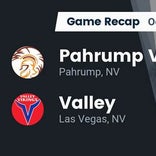 Football Game Recap: Pahrump Valley vs. Moapa Valley