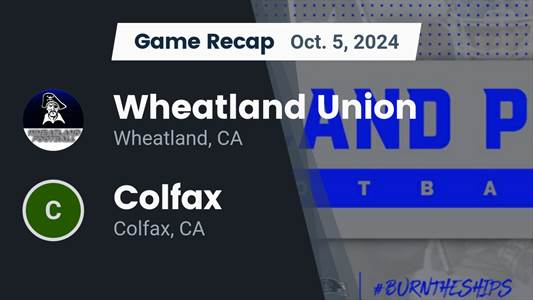 Football Recap: Colfax Takes a Loss