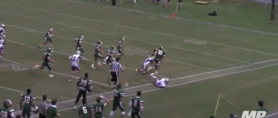 Video: Wild punt block leads to a touchdown in South Carolina