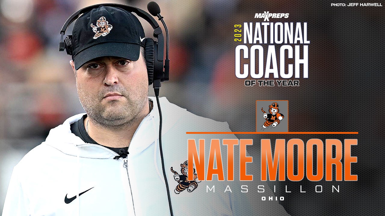 High school football: Nate Moore of Ohio state champion Massillon named 2023 MaxPreps National Coach of the Year
