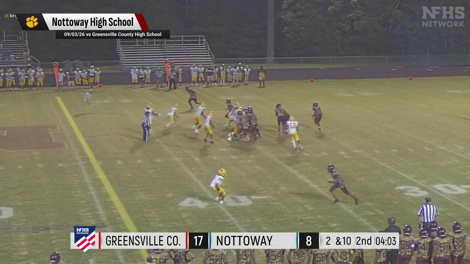 Football Recap: Nottoway Falls to Brunswick