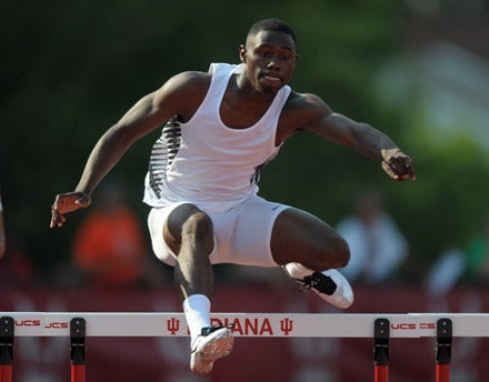 Eric Futch of Penn Wood broke his own national-leading mark while winning the 400 hurdles in Saturday's USA Junior Track & Field Championships at Indiana University.