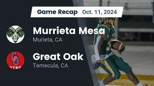 Football Game Preview: Murrieta Mesa Rams vs. Corona Panthers