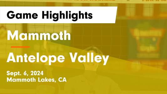 Volleyball Game Preview: Antelope Valley Antelopes vs. Highland 