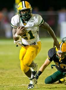 Glades Day running back Kelvin Taylor
finished with 222 yards and one TD.