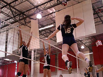Morgan Borch goes for the kill.