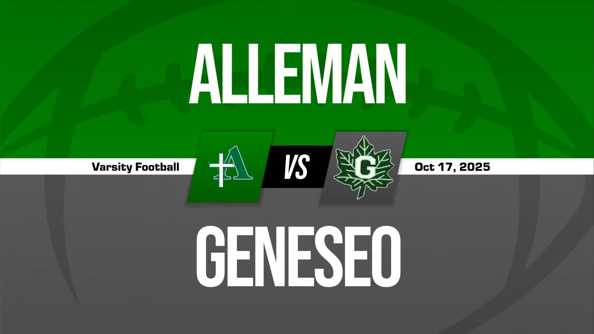 Football Recap: Alleman Takes a Loss