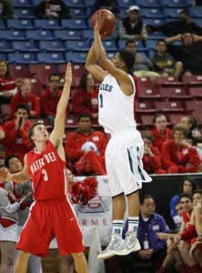 Sheldon's Kyi Thomas drilled three
3-pointers before fouling out.