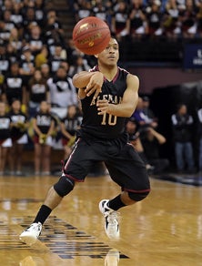 Alemany's Max Guercy had 19 points
and seemed to will his team back
into the game.
