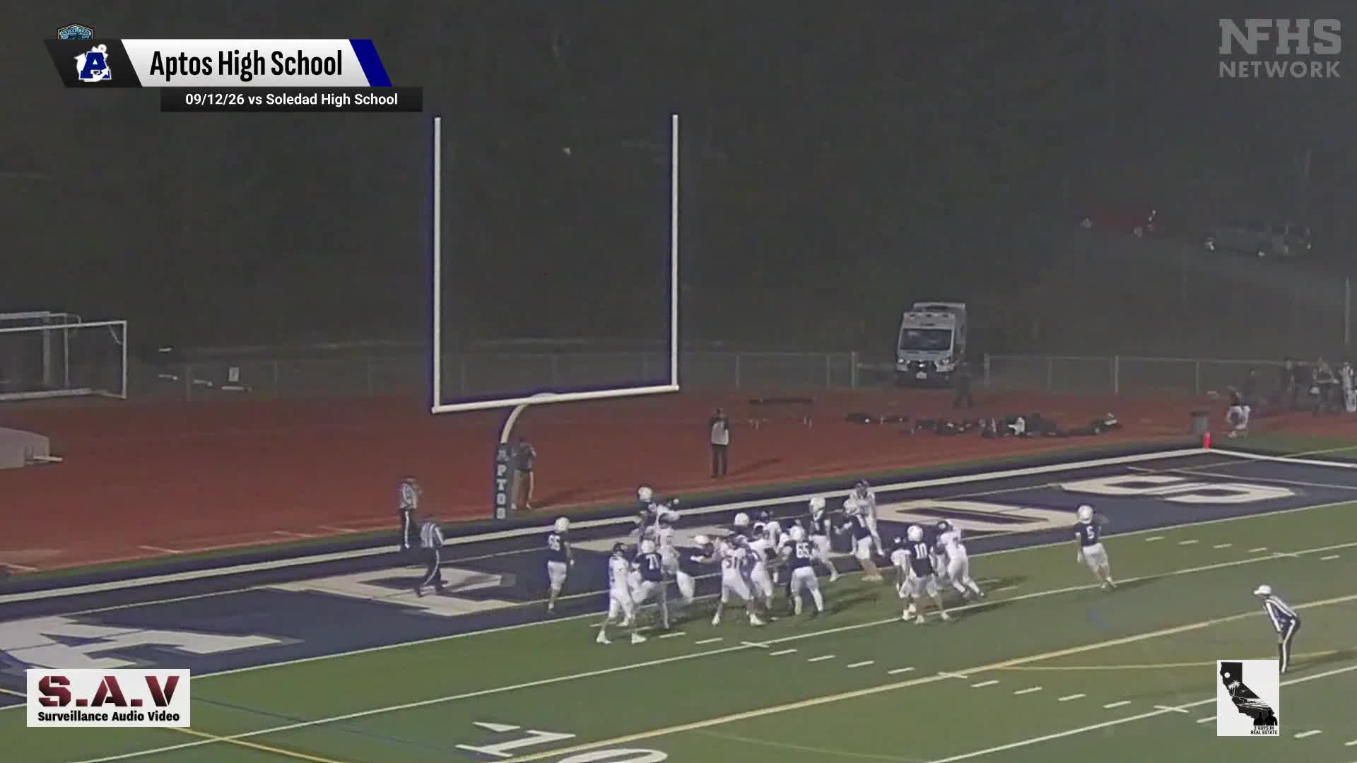 Football Recap: Aptos Now 2-1 Since Losing 10 Straight