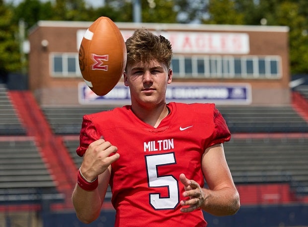 Quarterback Luke Nickel enters his senior season looking to lead Milton to back-to-back titles after throwing for more than 3,900 yards and 39 touchdowns last year. (Photo: Ed Turlington)