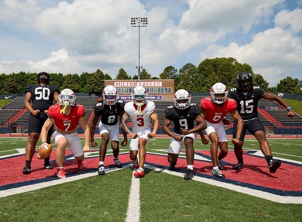 Milton looks to repeat as the Georgia champions after the Eagles capped a 13-2 season with a 31-21 title win over Walton. Milton finished at No. 11 in the final MaxPreps Top 25 last season. (Photo: Ed Turlington)