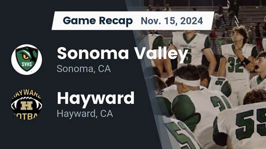 Football Recap: Make It 11 in a Row for Sonoma Valley