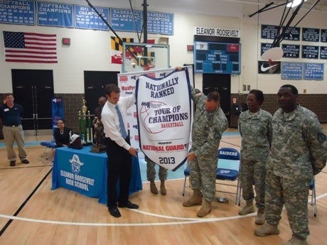 MaxPreps honored the Eleanor Roosevelt basketball team as part of the MaxPreps Tour of Champions.