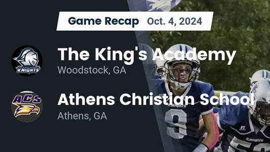 Football Game Preview: The King's Academy Knights vs. Lakeview Academy Lions