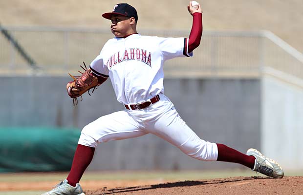 Tullahoma's Justus Sheffield has a fastball in the low 90s.