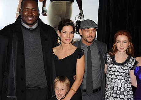 The cast of 'The Blind Side' at the 2009 New York premiere.