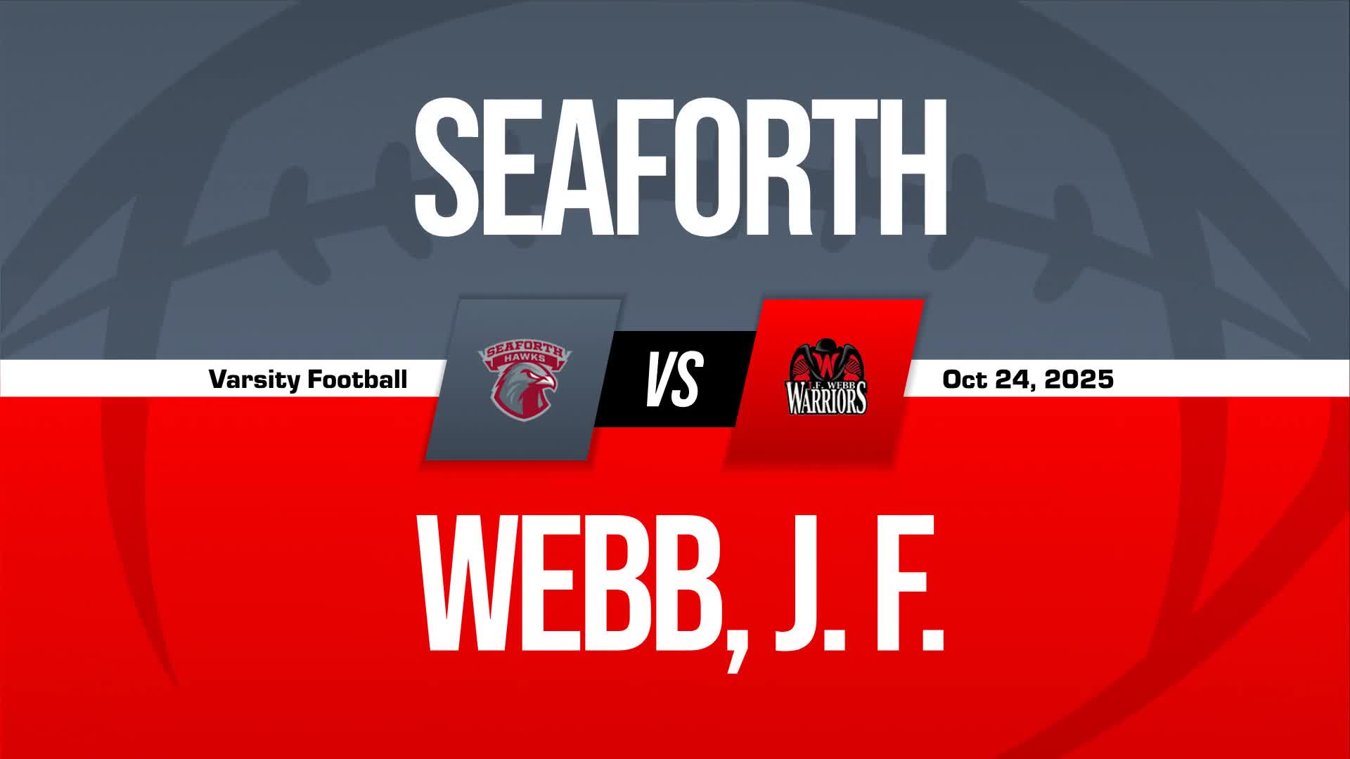 Football Recap: J.F. Webb Snaps Four-Game Streak of Wins at Home + How To Watch
