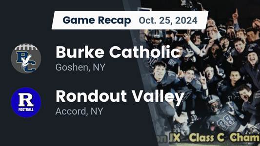Football Recap: Burke Catholic Skates Past Rondout Valley with Ease