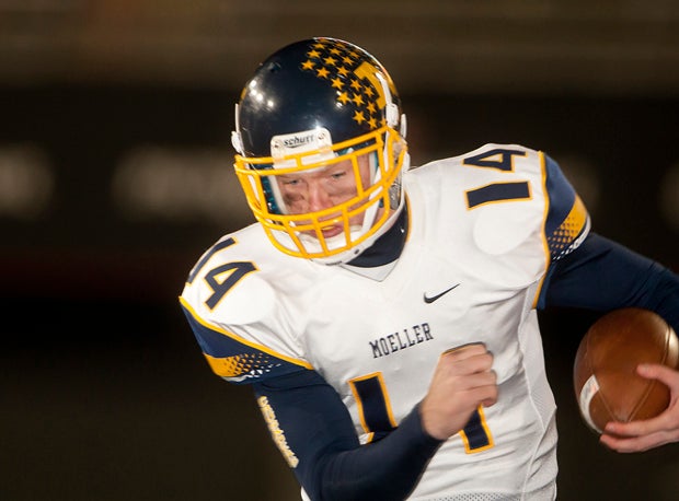 Gus Ragland completed a 43-yard touchdown pass with 11 seconds remaining to give second-ranked Archbishop Moeller a thrilling 37-33 win over then-No. 8 Pike last week. Moeller plays at Covington Catholic (Park Hills, Ky.) on Saturday.