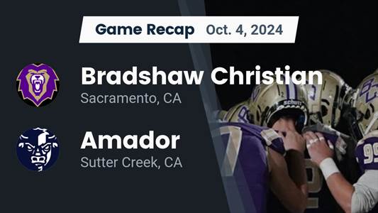 Football Recap: Make It Seven in a Row for Bradshaw Christian