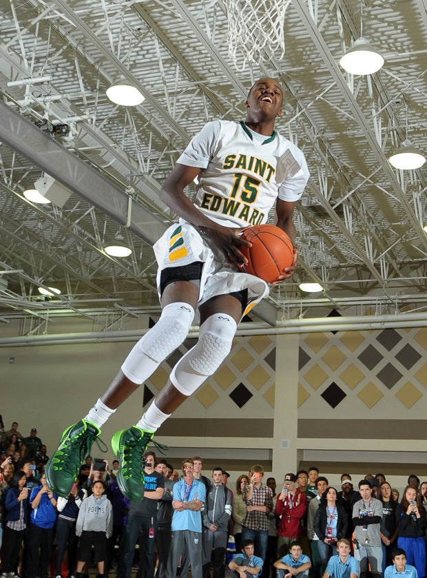 Derek Funderburk of St. Edward (Lakewood, Ohio).