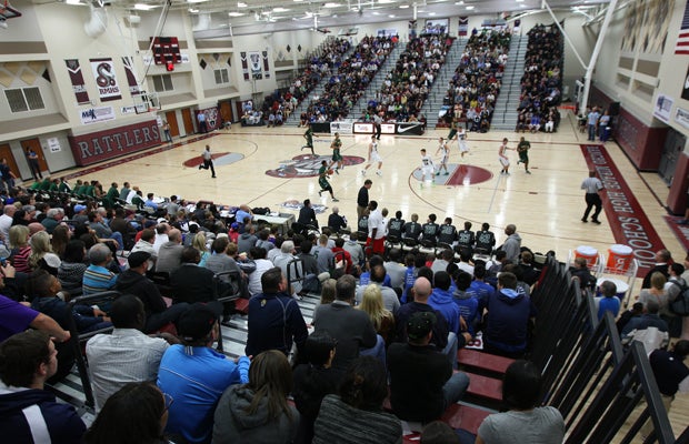 The crowd of approximately 3,000 fans jammed into the Rancho Mirage gym late in the semifinal game between Jackson (Wash.) and Long Beach Poly.