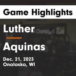 Basketball Game Recap: Luther Knights vs. Aquinas Blugolds