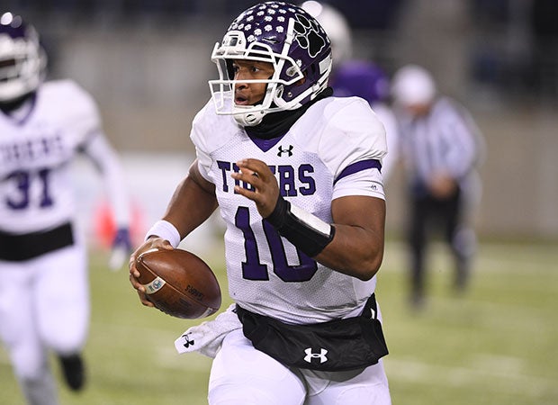Pickington Central quarterback Demeatric Crenshaw threw for two touchdowns and rushed for 62 yards in the victory.